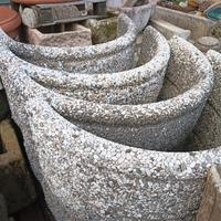 giro piante in cemento e graniglia di marmo 