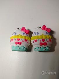 Portachiavi Hello Kitty stile dolcetto 