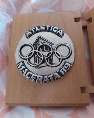 Medaglia celebrativa atletica leggera Macerata '89