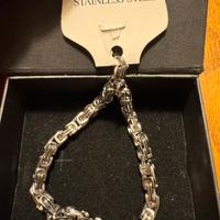 Braccialetto uomo acciaio inox