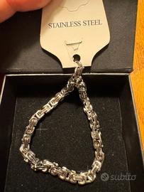 Braccialetto uomo acciaio inox