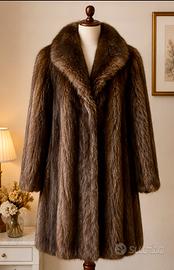 Pelliccia Vintage marrone scuro - castoro