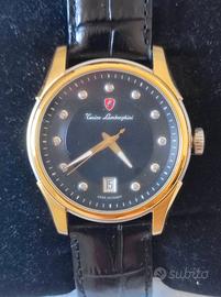 OROLOGIO LAMBORGHINI ORO 18KT E DIAMANTI 2450€ NEW
