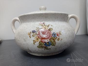 vecchia Biscottiera in ceramica 