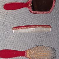 Set  spazzole antiche,con fiori.