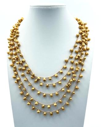 Collana Bicego in Oro Giallo 18 Carati a 5 File