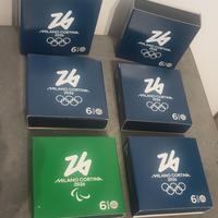 Serie completa monete giochi olimpici invernali.