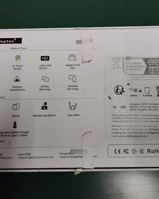 Navigatore Car play Android per auto camper