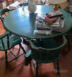 Tavolo legno + 5 sedie