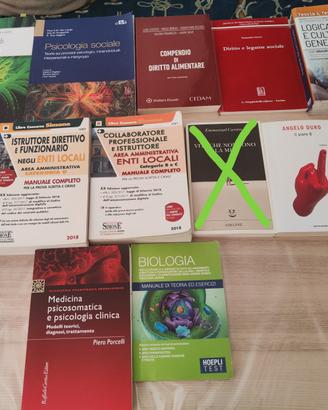 Libri narrativa, psicologia, università, diritto