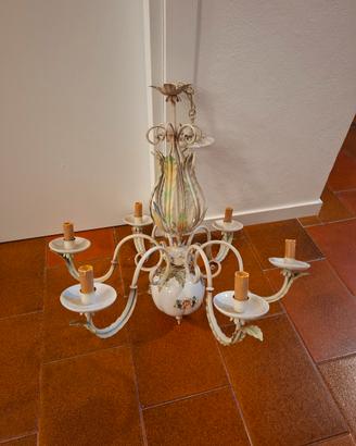 Lampadario Romantico Ceramica Bassano 