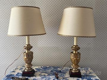 coppia di lampade da tavolo