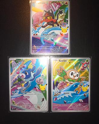 Pokémon, trio starter Alola (7 GEN)-pack fresh