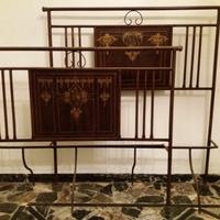 Letto antico in ferro battuto ad 1piazza e mezza