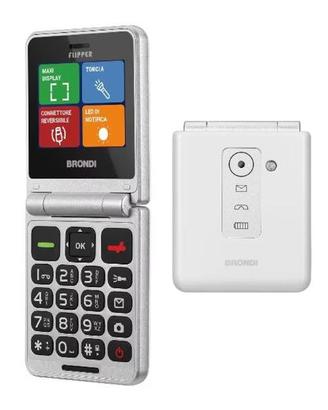 BRONDI FLIPPER TELEFONO CELLULARE SENIOR WHITE