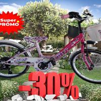 Bici bambina con cestino e cambio Shimano