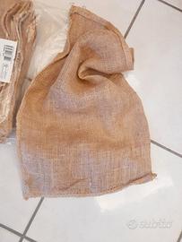 sette sacchi di juta nuovi 