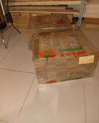 Parquet massello Iroko/Rovere (2 confezioni)