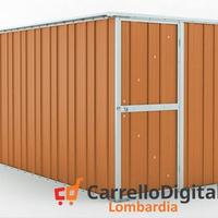 deposito attrezzi giardino 175x307 legno chiaro