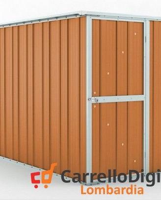 deposito attrezzi giardino 175x307 legno chiaro