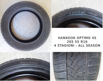 1 Hankook Optimo 4S 205 55R 16 91H 4 STAGIONI