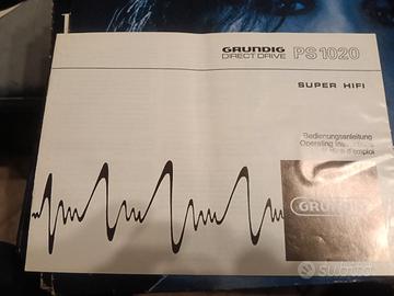 Manuale istruzioni Giradischi Grundig 