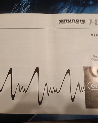 Manuale istruzioni Giradischi Grundig 