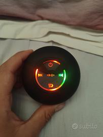 mini altoparlante da bagno a LED impermeabile
