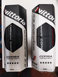 Coppia copertoni Vittoria Corsa TLR 700x25 nuov