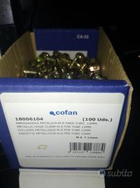 100xFASCETTE METALLICHE M-6 PER TUBO 12MM