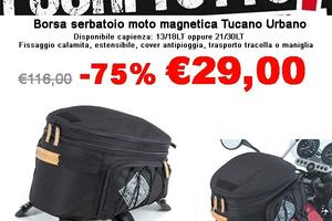 BORSA SERBATOIO MAGNETICA MOTO -75% FUORI TUTTO