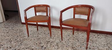 antiquariato coppia di sedie da camera