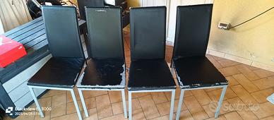 sedie da cucina in ecopelle 