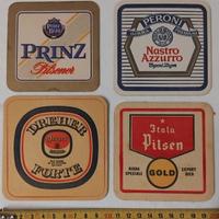 VECCHI SOTTOBICCHIERI BIRRA ITALIANA VINTAGE 