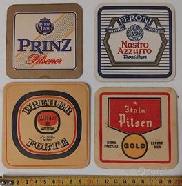 VECCHI SOTTOBICCHIERI BIRRA ITALIANA VINTAGE 