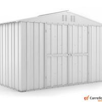 Box giardino lamiera zincata 327x155cm bianco