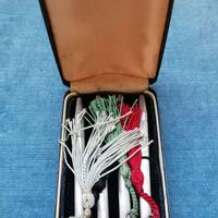 4 PENNE SFERA ARGENTO 925 PER IL BRIDGE 1950