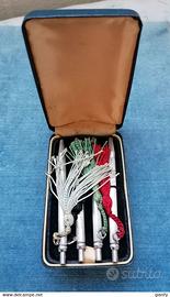 4 PENNE SFERA ARGENTO 925 PER IL BRIDGE 1950