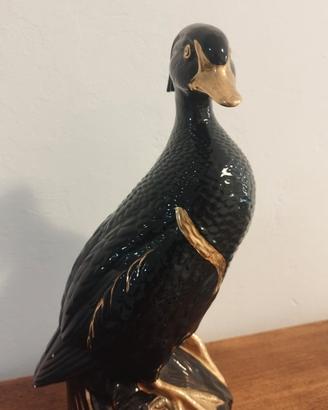 Anatra nera e oro - Ceramica Ronzan 