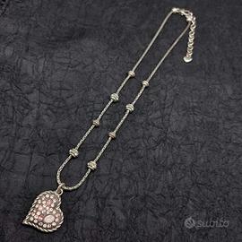 Collana vintage Berebi cuore rosa
