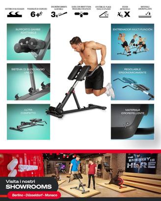 Panca fitness ginnastica polifunzionale 6 in 1