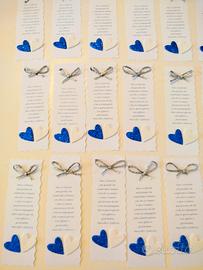 Segnaposto/ Segnalibro/ Ringraziamento 