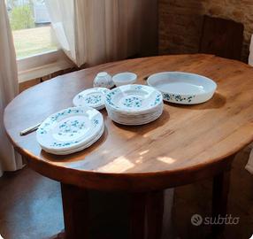 servizio piatti Arcopal linea Myosotis vintage