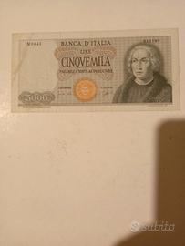 Banconota 5.000 lire Colombo Primo Tipo