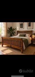 Letto in legno massello
