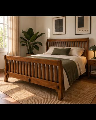 Letto in legno massello