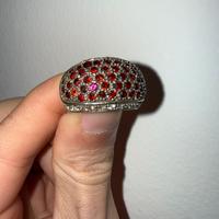 Anello argento 925 pietre preziose