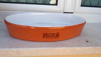 Pirofila in terracotta  smaltata 