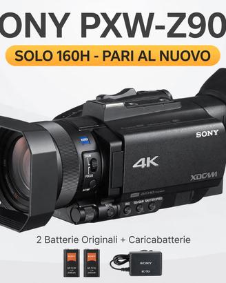 SONY PXW-Z90V 160h Pari al Nuovo+2 Batt Orig