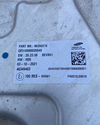 Batteria elettrica Fiat 500e
